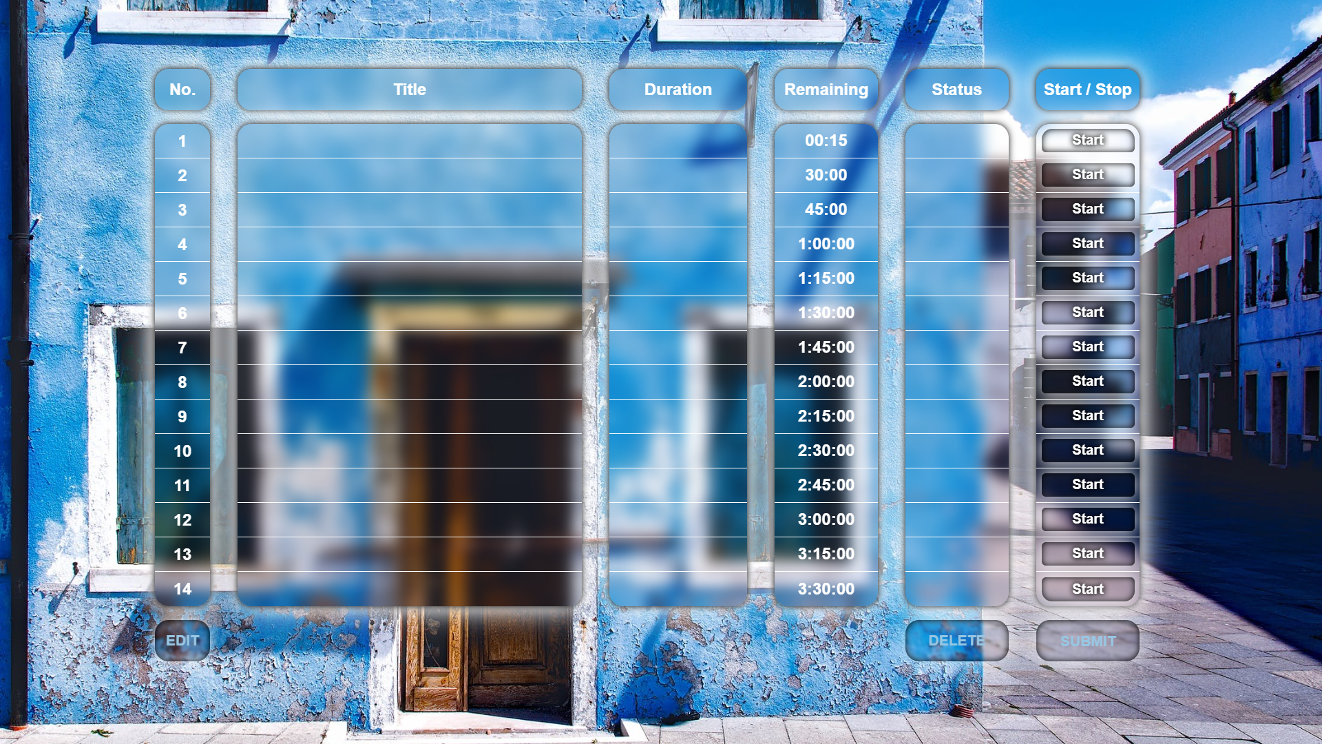 Time Table